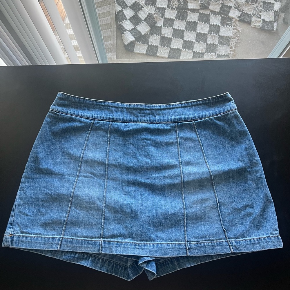 Denim Mini Skirt